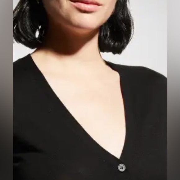 Theory Preen V-Neck Wool Cardigan - Picture 7 of 9